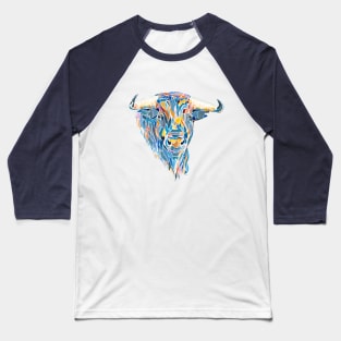 Colorful corrida bull Baseball T-Shirt